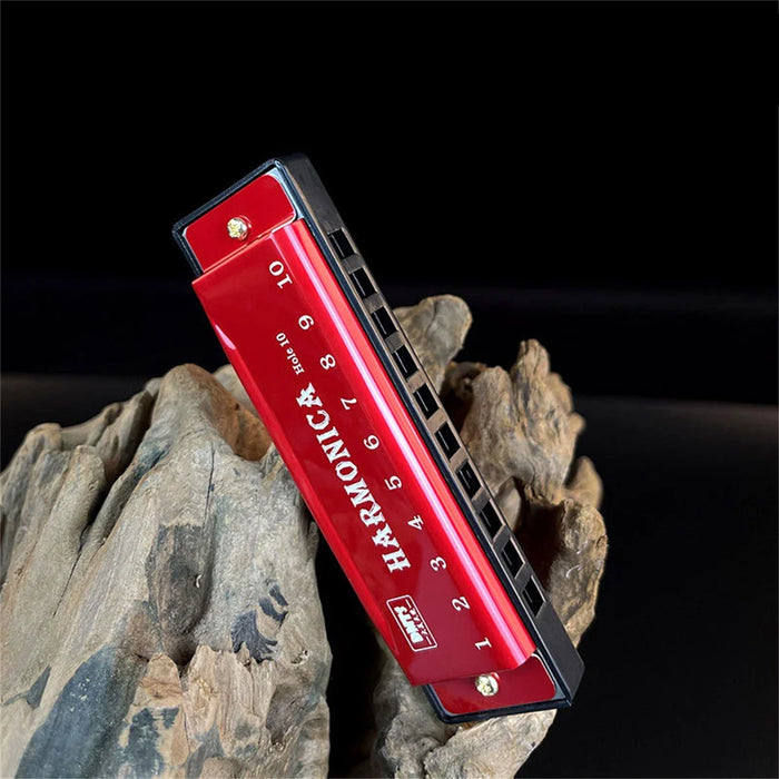 10 Hole Diatonic Harmonica In C With Case