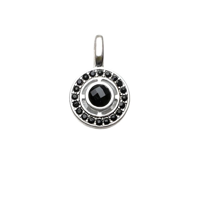 925 Sterling Silver Bohemia Fashion Jewelry Black Ornament Pendant Gift For Women