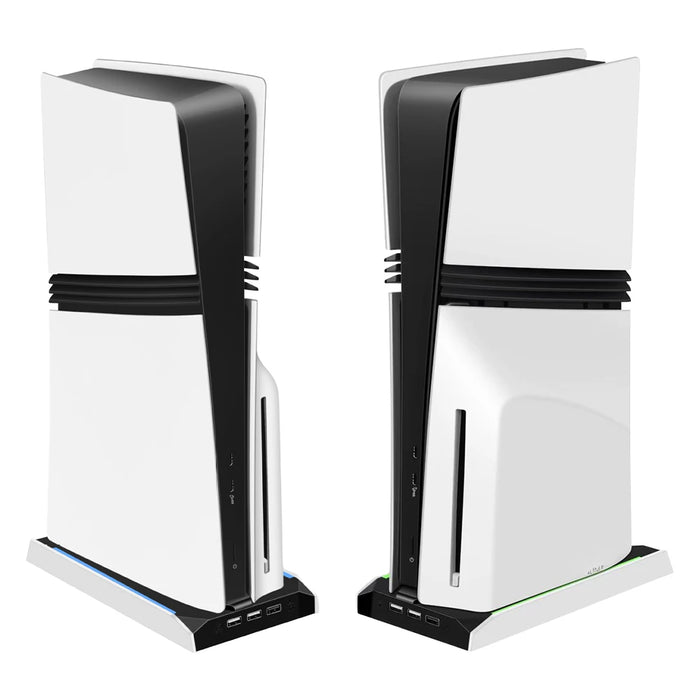 Controller Charging Dock For Ps5 Slim / Ps5 Pro Rgb Vertical Cooling Stand Base With 3 Usb 2.0 Ports Game Console Base Bracket