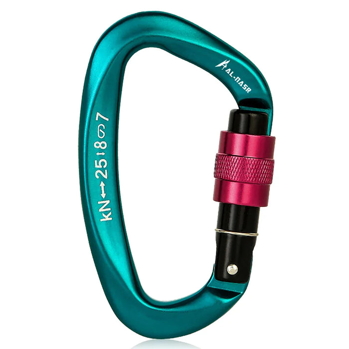 25Kn D Shape Carabiner For Climbing & Rappelling