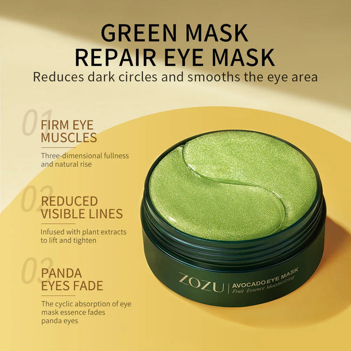 120 Piece Golden Avocado Eye Mask For Dark Circles & Bags