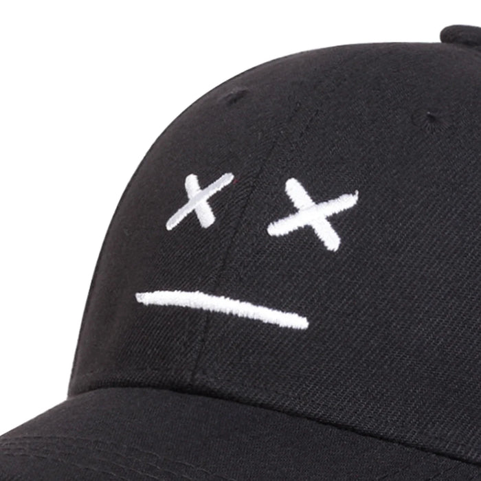 Kids Smiling Face Embroidered Baseball Cap Adjustable Sun Hat For Spring & Fall Outdoor Adventures