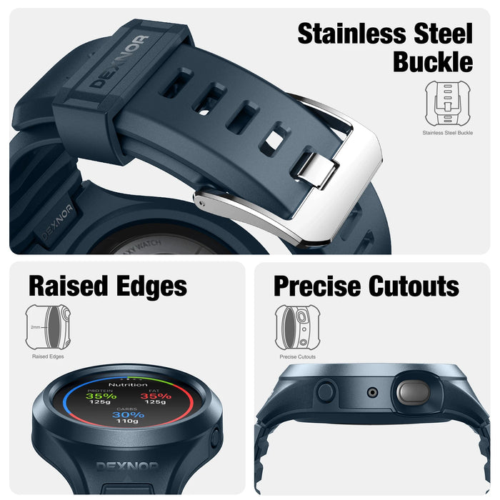 For Samsung Galaxy Watch Active 2 44Mm Rugged Protective Sports Business Case With Strap Bands