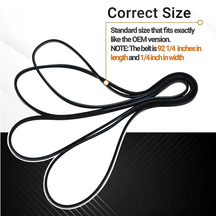 341241 Dryer Drum Belt For Whirlpool Kenmore Dryer 8066065 Ap2946843 W10127457 Ps346995 14210003 31531589 31001026 3394651