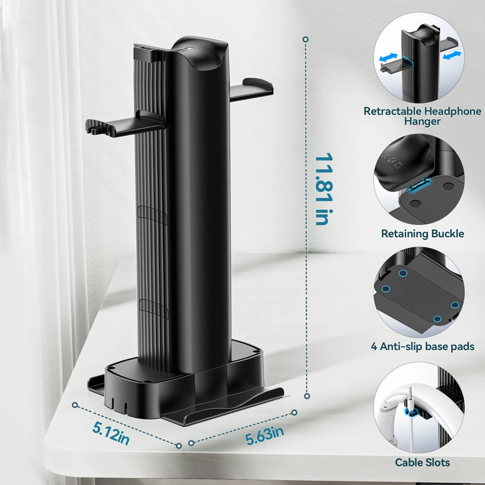 4 In 1 Headphone Hook Pen Holder Phone Stand