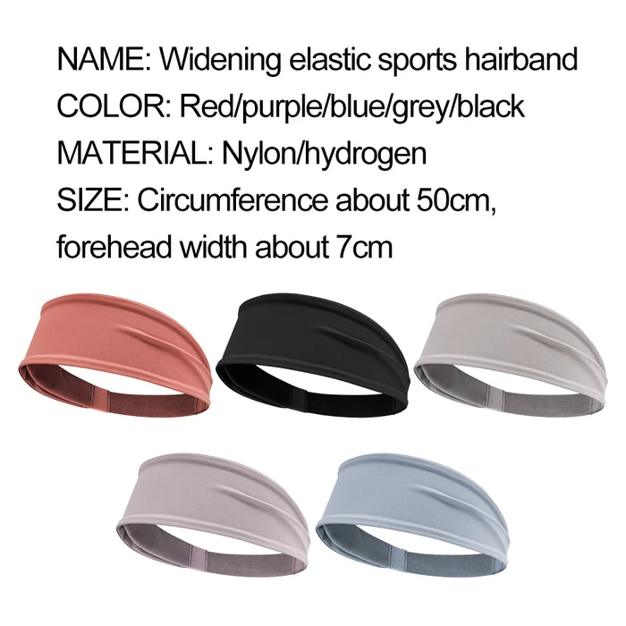 Non Slip Sport Headband For Men & Women Moisture Wicking Sweatband For Fitness Running Cycling Yoga