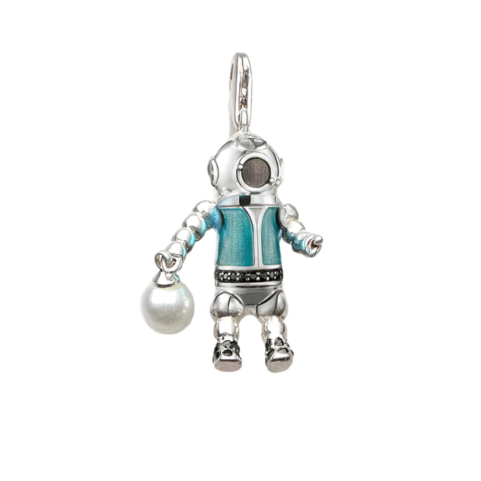 925 Sterling Silver Aquanaut Diver Pendant Fashion Jewelry Gift For Men & Women