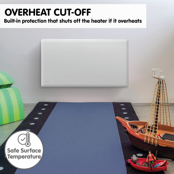 2000W T2-Ntl4T20 Electric Panel Heater With Timer Tilt Switch Silent Operation & Allergy-F