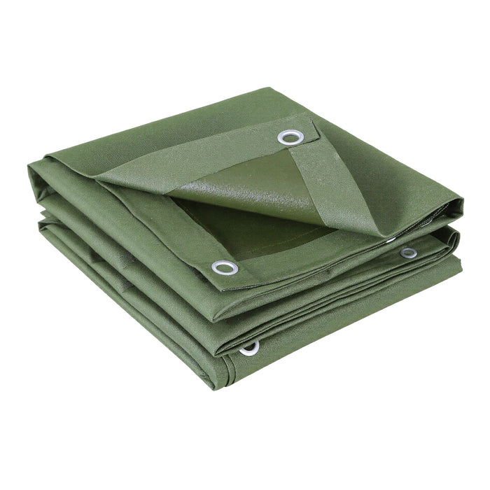 4X6M Tarp Tarpaulin 600Gsm Camping Canvas Heavy Duty Water Resistant
