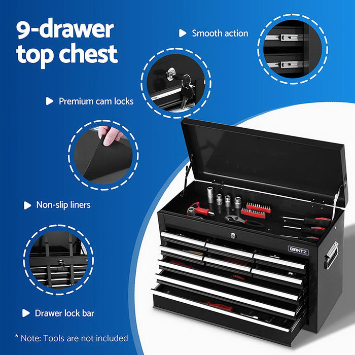 Tool Chest Trolley 12 Drawers Storage Cabinet Toolbox