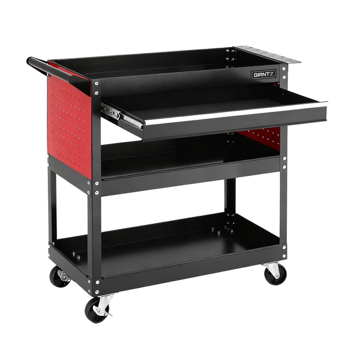 Tool Trolley Cart Rolling Cabinet With Drawer Workshop Garage Storage