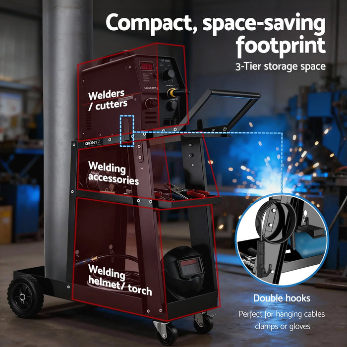 Welding Trolley Cart Welder Mig Tig Arc Mma Welder Plasma Cutter Storage