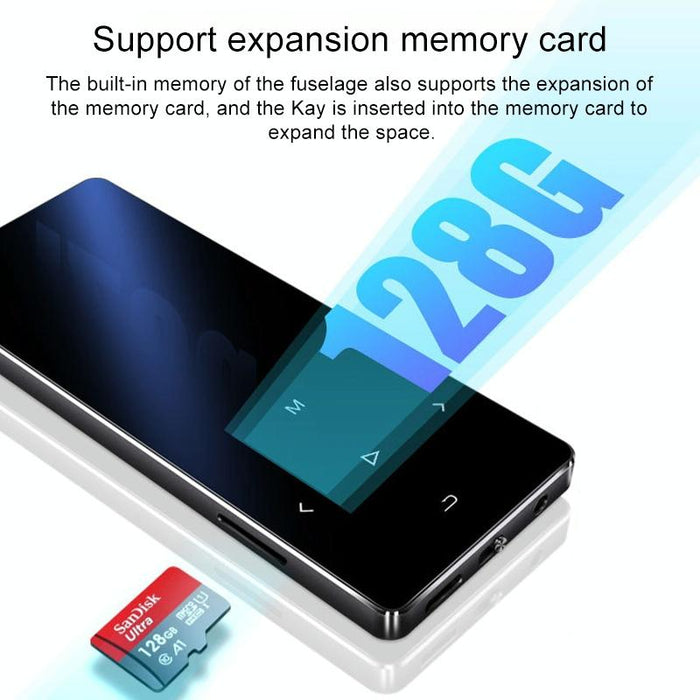 1.8 Inch Metal Bluetooth Mp3 / Mp4 Player With Touch Screen 8Gb