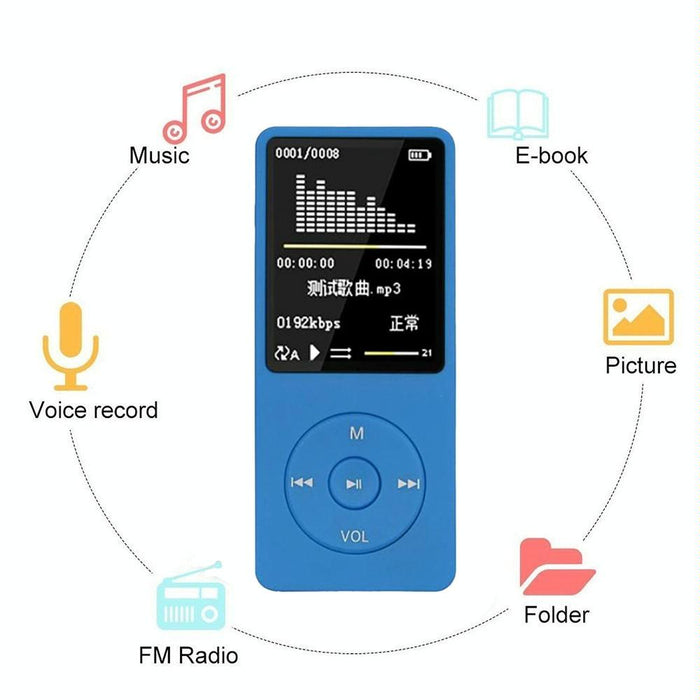 8Gb Portable Lcd Fm Radio Mp3 Mp4 Player