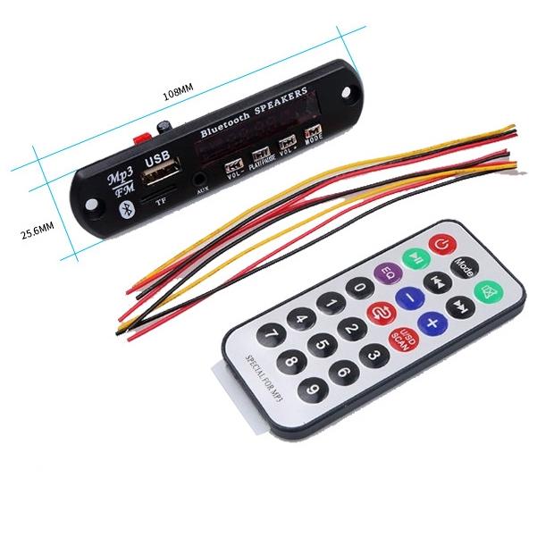 12V Car Audio Module With Bluetooth & Usb