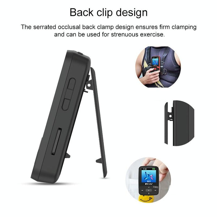 Sporty Bluetooth Mp3 Player 8Gb Clip Mini With Screen Fm Recording E Book Pedometer