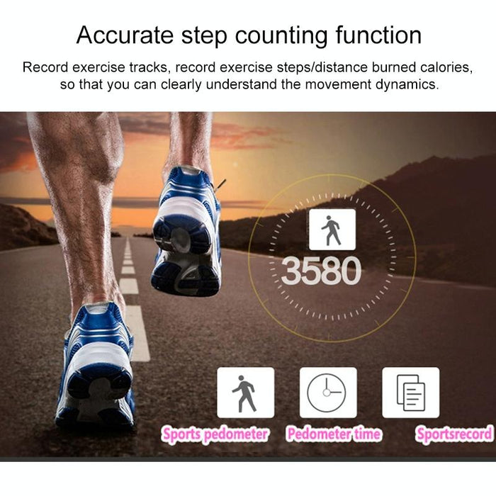 Sporty Bluetooth Mp3 Player 8Gb Clip Mini With Screen Fm Recording E Book Pedometer