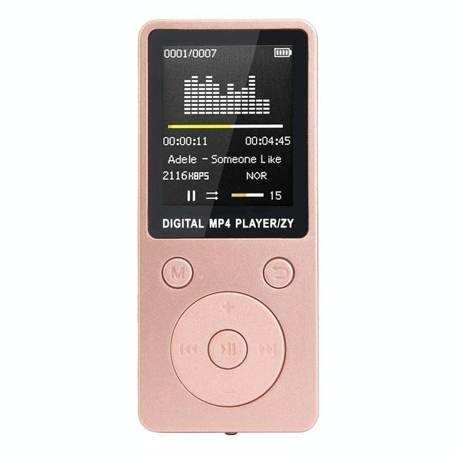 Portable Mp4 Music Player With Fm Radio & Recording Black