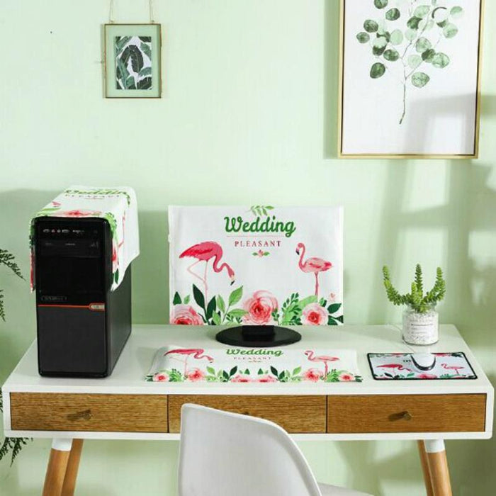 3 In 1 Simple Desktop Computer Pc Dust Cover - Size 23-24 Inch