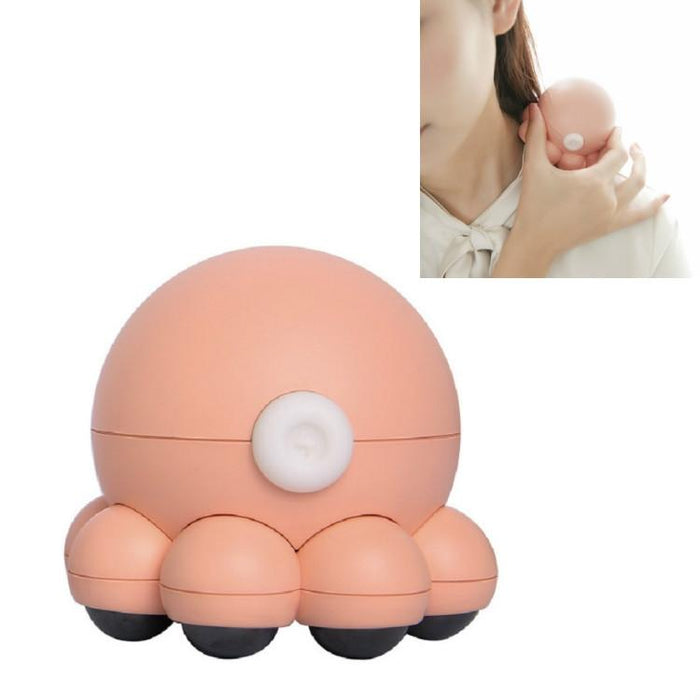 Hot Compress Octopus Neck & Shoulder Massager Pink