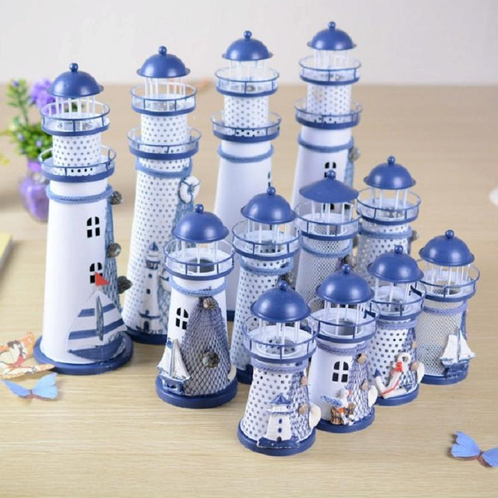 Large 30Cm Wrought Iron Flash Tower Led Night Light