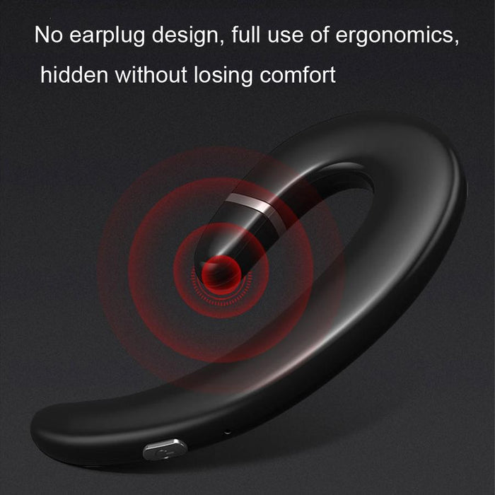 Et Bluetooth Earphone Wireless Handsfree Ear Hook Waterproof Noise Cancelling Earphone With Mic For Android Iphone