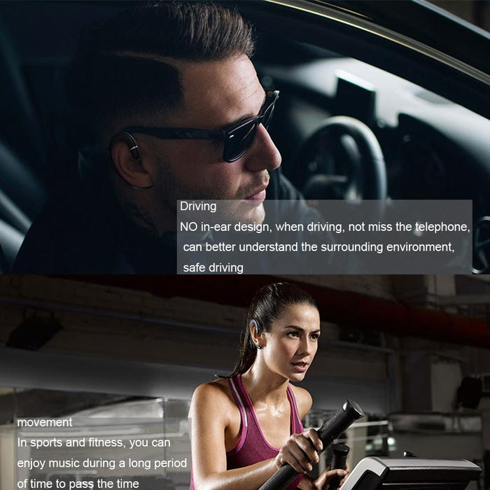 Et Bluetooth Earphone Wireless Handsfree Ear Hook Waterproof Noise Cancelling Earphone With Mic For Android Iphone