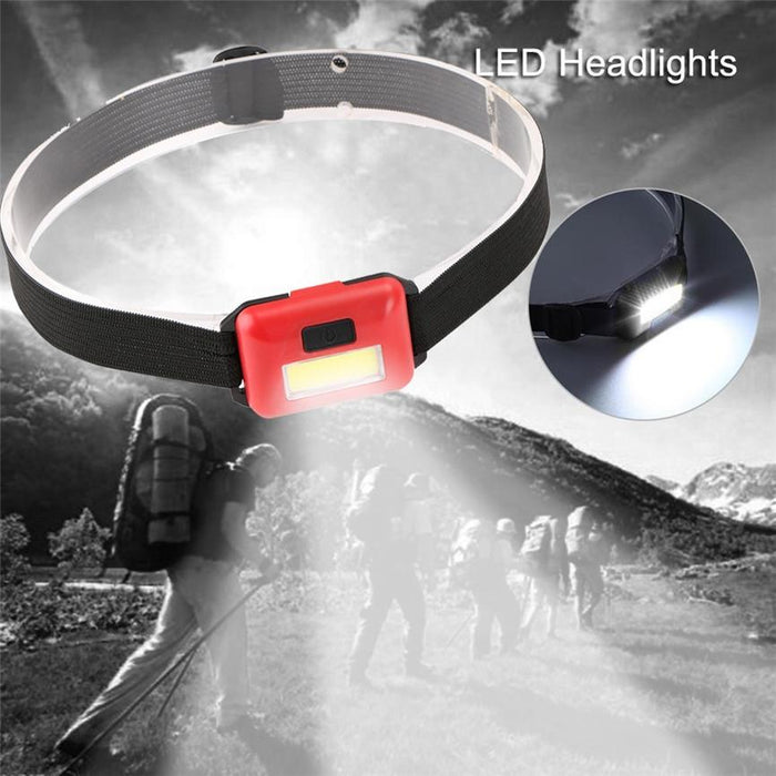Adjustable Mini Cob Led Headlamp 2 Pack