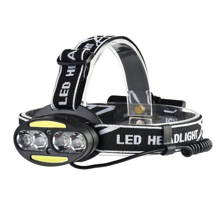 30000 Lm 4X Xml-T6 + 2X Cob + 2X Red Led Headlamp