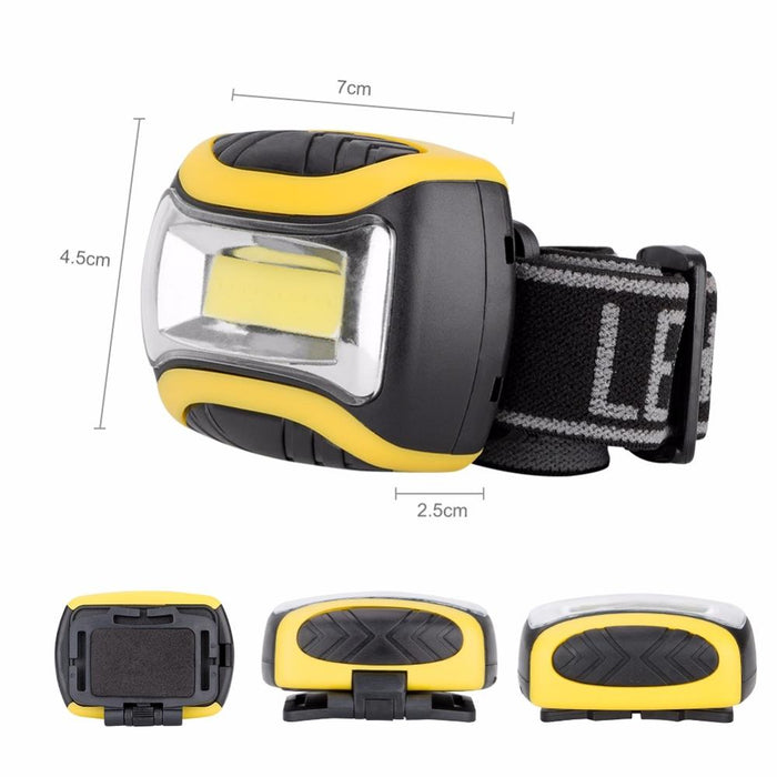 Cob Led Headlamp Flashlight 3 Modes
