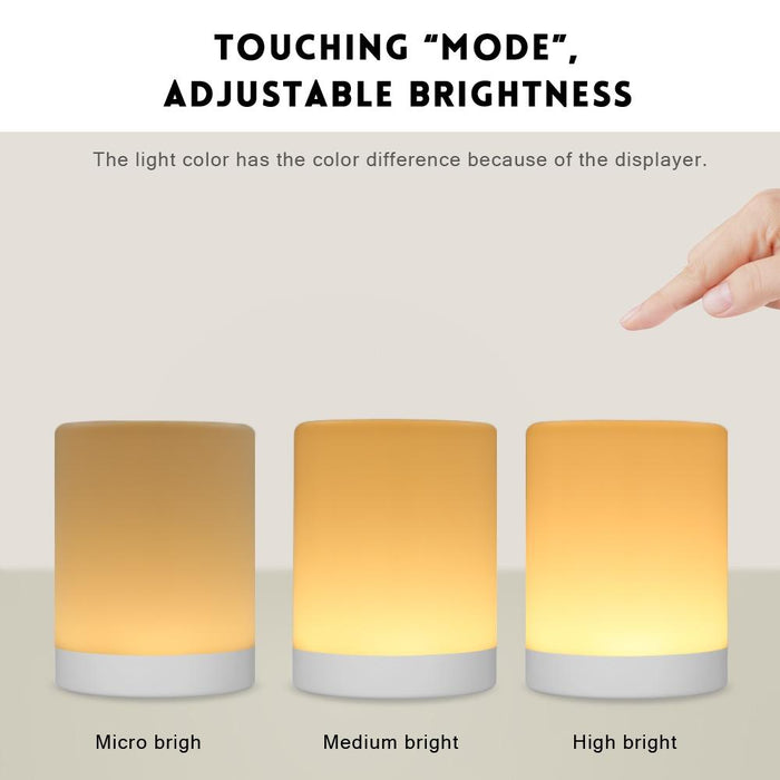 Smart Touch Dimmer Lamp Rgb Colour Change Rechargeable Night Light
