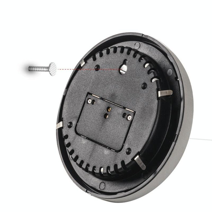 128Mm Silver Wall Hanging Weather Station With Barometer Thermometer And Hygrometer