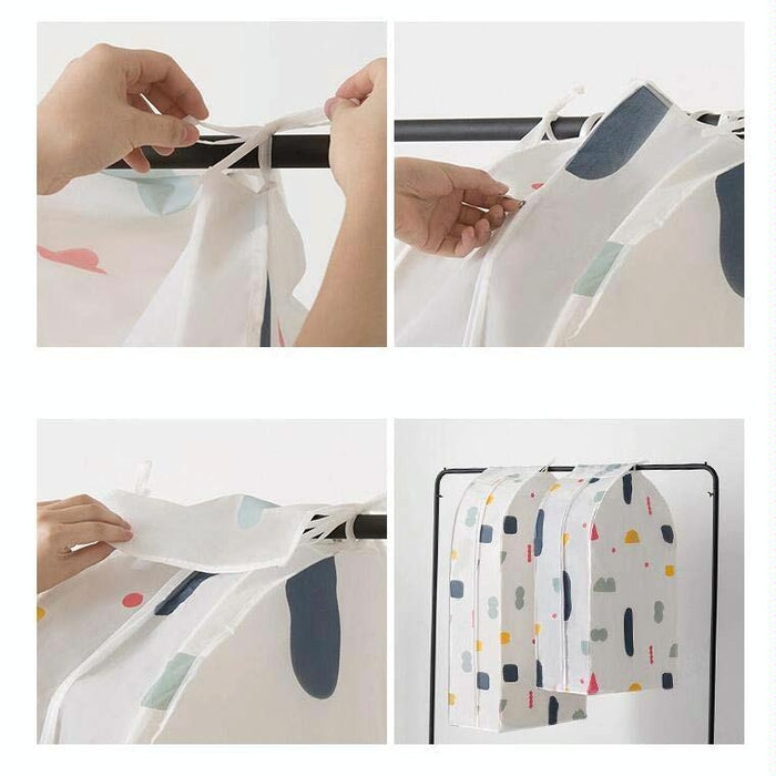 Three-Dimensional Hanger Pocket Wardrobe Coat Hanger Pocket Dust Cover - Size Small