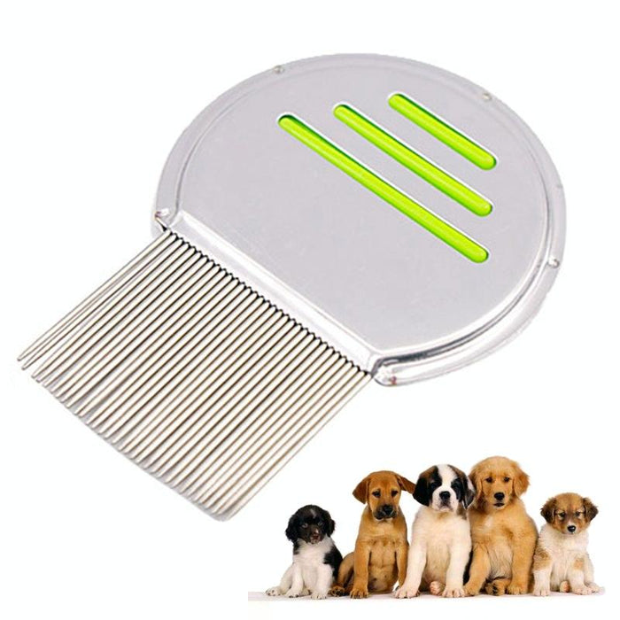 Stainless Steel Dog Flea Comb Needle Threaded