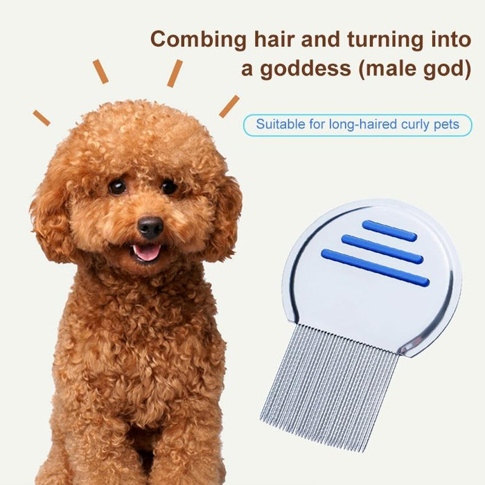 Stainless Steel Dog Flea Comb Needle Threaded