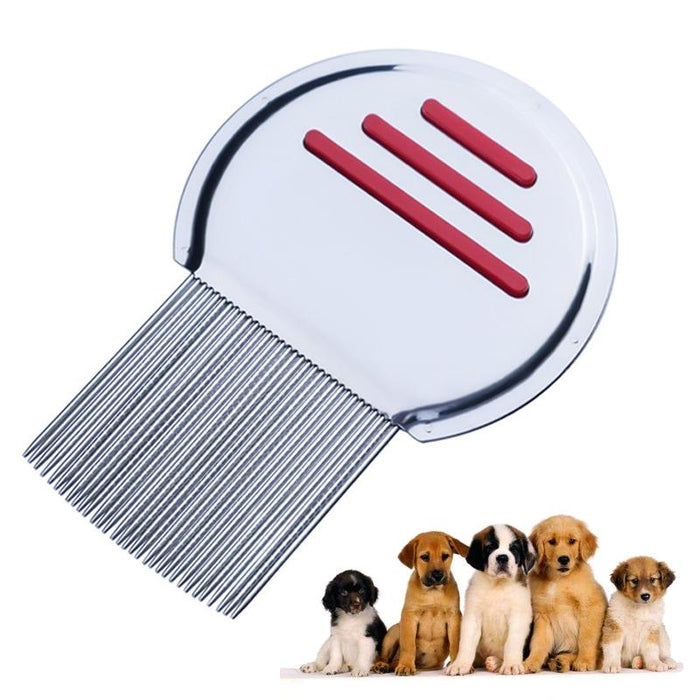 Stainless Steel Dog Flea Comb Needle Threaded