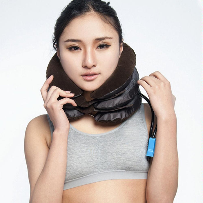 Soft Inflatable Neck Traction Device For Pain Relief Coffee