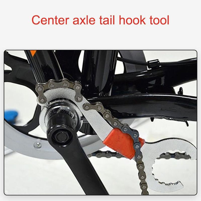 2-In-1 Bike Tool Bottom Shaft Flywheel Wrench