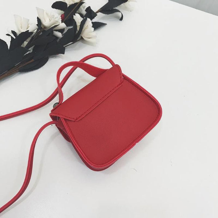 Mini Bowknot Pu Leather Baby Girls Messenger Bag