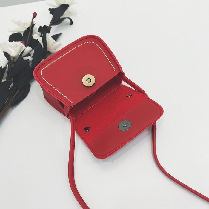 Mini Bowknot Pu Leather Baby Girls Messenger Bag