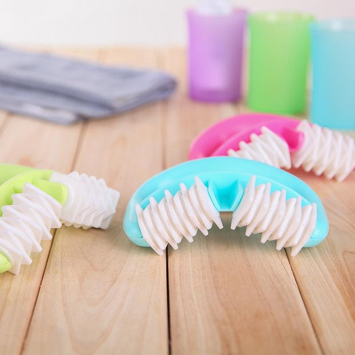 Round Handle Massager Manual Two-Wheel Plastic T9142