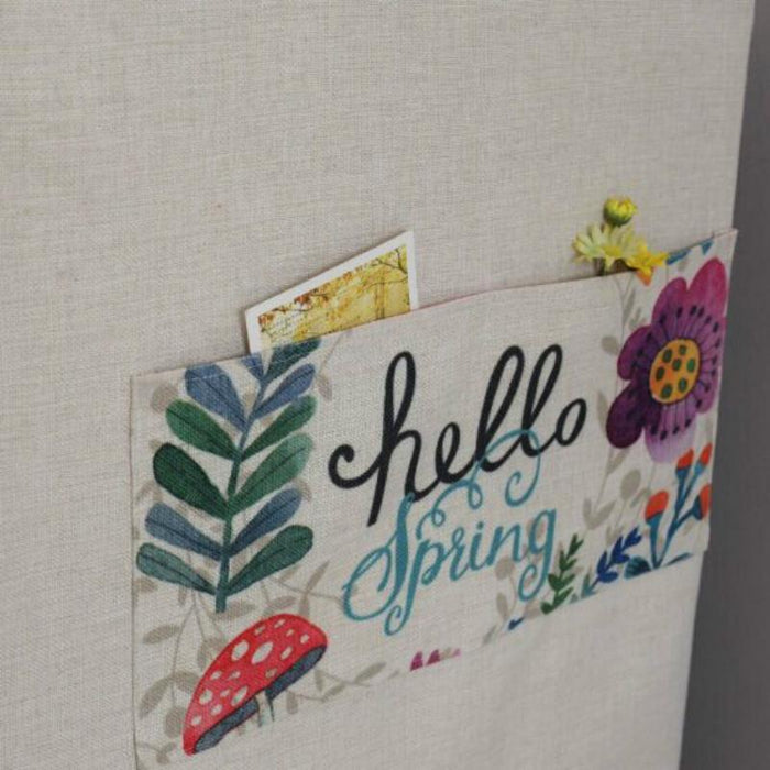 Cartoon Cotton And Linen Drum Roller Washing Machine Dust Cover - Size 83X60X60Cm