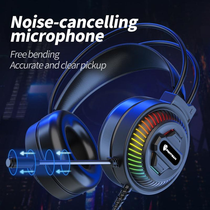 Rgb Wired Headset 3.5Mm Single Plug Luminous