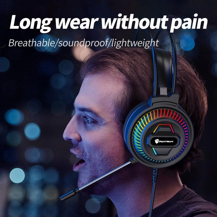 Rgb Wired Headset 3.5Mm Single Plug Luminous