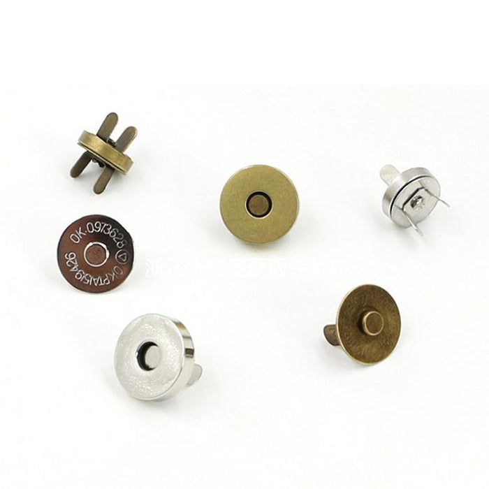 20-Piece Luggage Snap Buckle Set 1.4Cm + 1.8Cm Bronze & Silver