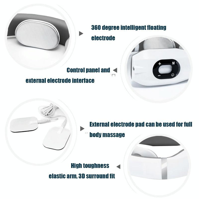 Intelligent Cervical Massager Electromagnetic Vibration Red
