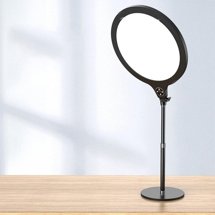 14.2 Inch 36Cm Live Broadcast Photography Desktop Beauty Fill Light Bracket - Large Version Black