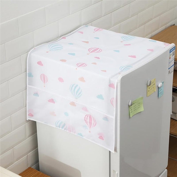 Simple Printing Refrigerator Household Appliance Waterproof Kitchen Storage Dust Cover Balloon