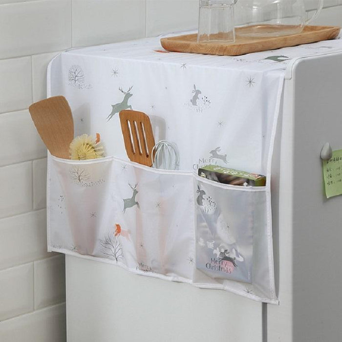 Simple Printing Refrigerator Household Appliance Waterproof Kitchen Storage Dust Cover Balloon