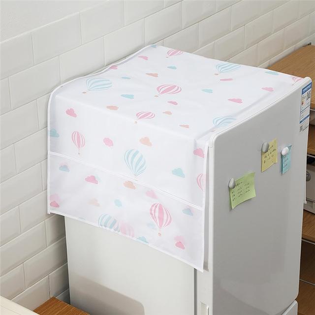 Simple Printing Refrigerator Household Appliance Waterproof Kitchen Storage Dust Cover Balloon